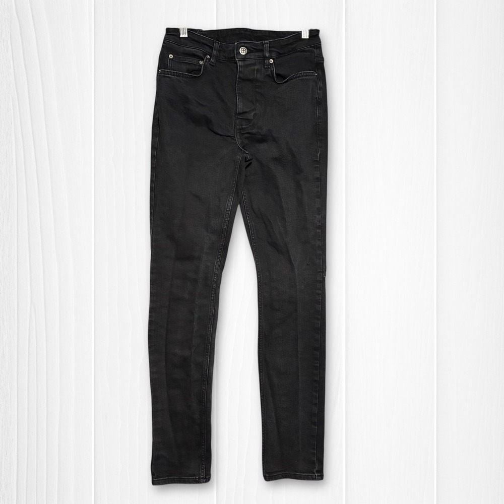 Ksubi Chitch Krow Black Denim Slim‎ Skinny Jeans Men's 30 Button Fly